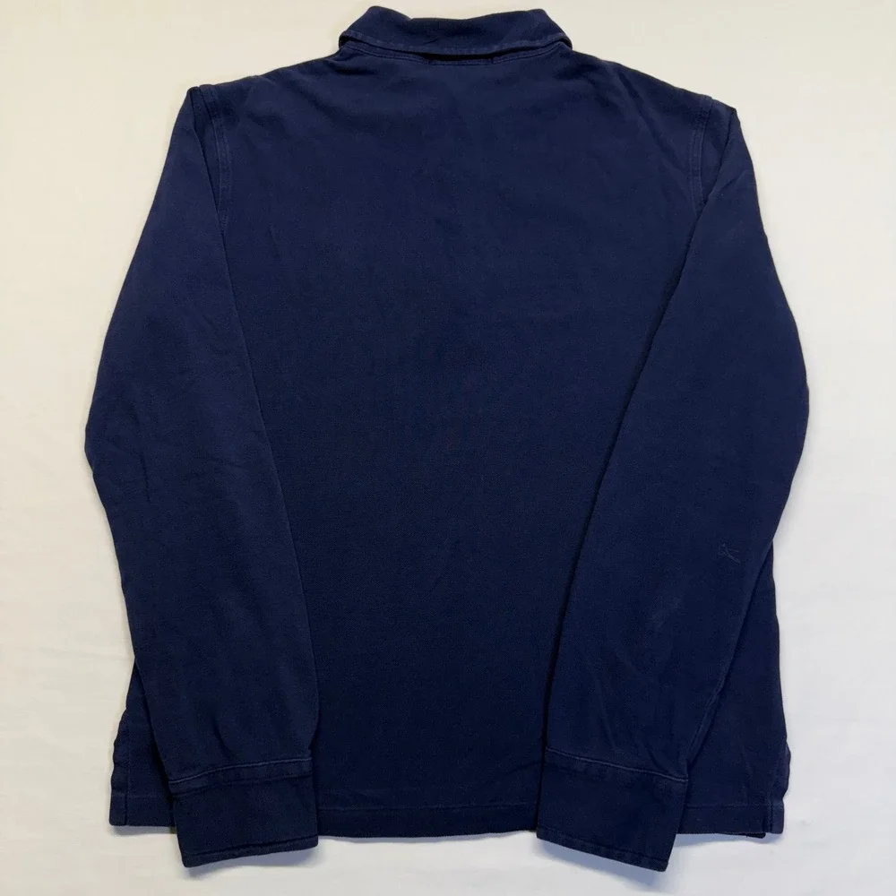 Polo Ralph Lauren Featherweight Mesh Shirt S Navy Blue Mens Long Sleeve Preppy